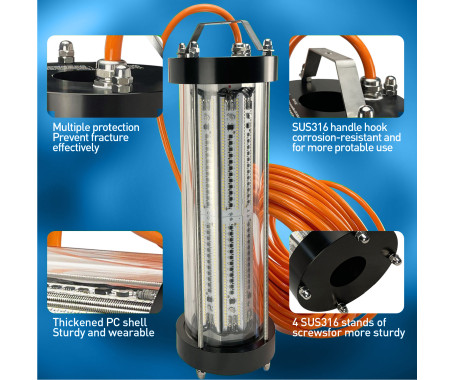 MAZUZEE - 2000W Underwater Fishing Light