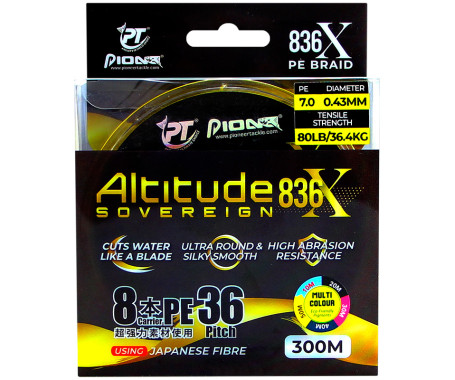 PIONEER -  Altitude 836 X Sovereign Super PE Braid Fishing Line