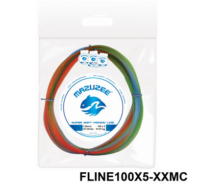 MAZUZEE - Supersoft Fishing Line (100X5 Coils Connected)