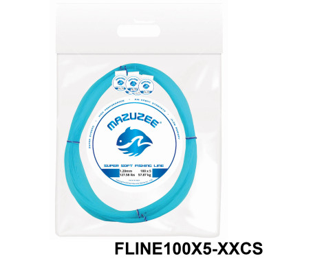 MAZUZEE - Supersoft Fishing Line (100X5 Coils Connected)