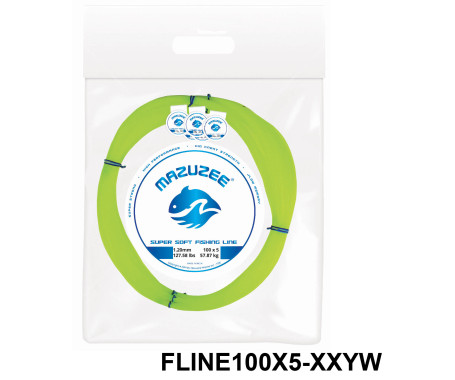 MAZUZEE - Supersoft Fishing Line (100X5 Coils Connected)