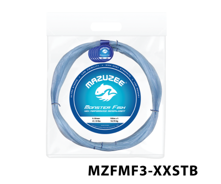 MAZUZEE - Monster Fish - High Performance Monofilament (100m x 5 Coils Connected)