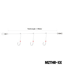 MAZUZEE - Triple Hook Rig (50 Packet Per Box)