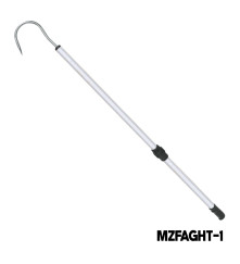 MAZUZEE - Telescopic Aluminum Gaff Hook - 120cm (Stainless Steel Hook)