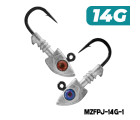 MAZUZEE - Predator Jighead - 14G (Hook: 32833UN-BN 3/0)