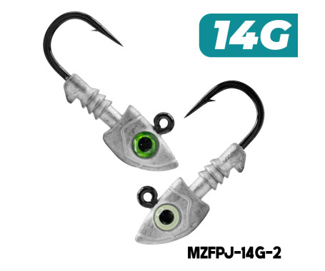 MAZUZEE - Predator Jighead - 14G (Hook: 32833UN-BN 3/0)