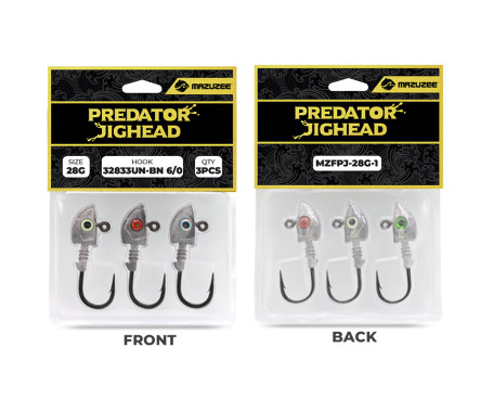 MAZUZEE - Predator Jighead - 28G (Hook: 32833UN-BN 6/0)
