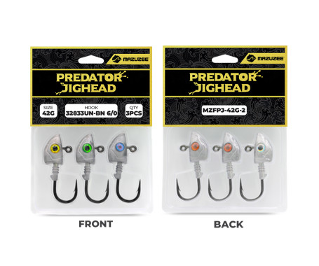 MAZUZEE - Predator Jighead - 42G (Hook: 32833UN-BN 6/0)
