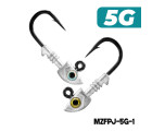 MAZUZEE - Predator Jighead - 5G (Hook: 32833UN-BN 1/0)