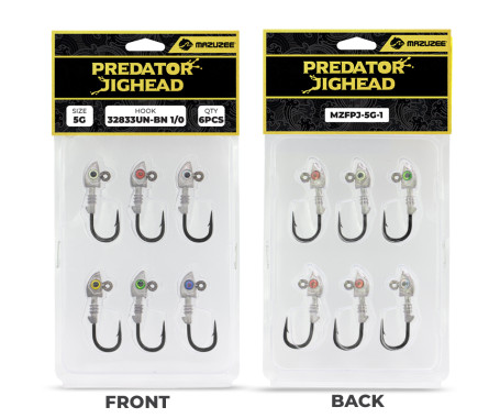MAZUZEE - Predator Jighead - 5G (Hook: 32833UN-BN 1/0)