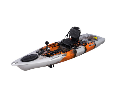MAZUZEE - Propel 10.8 Fishing Kayak - Tiger Orange (10.8 Feet)