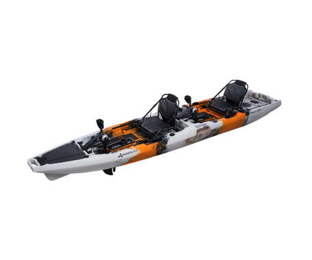MAZUZEE - Propel 14.8 Fishing Kayak - Tiger Orange (14.8 Feet)