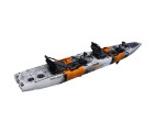 MAZUZEE - Propel 14.8 Fishing Kayak - Tiger Orange (14.8 Feet)