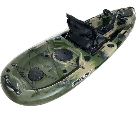 MAZUZEE - Torpedo 10.0 Pedal Fishing Kayak - Military Green (10 Feet)