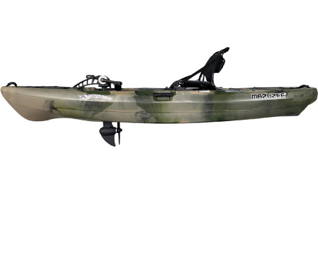 MAZUZEE - Torpedo 10.0 Pedal Fishing Kayak - Military Green (10 Feet)