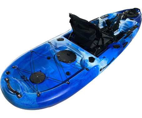 MAZUZEE - Torpedo 10.0 Pedal Fishing Kayak - Ocean Blue (10 Feet)