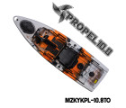 MAZUZEE - Propel 10.8 Fishing Kayak - Tiger Orange (10.8 Feet)