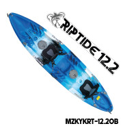 MAZUZEE - Riptide 12.2 Fishing Kayak - Ocean Blue (12.2 Feet)