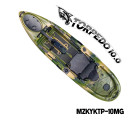 MAZUZEE - Torpedo 10.0 Pedal Fishing Kayak - Military Green (10 Feet)