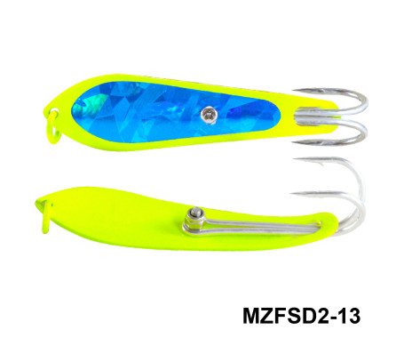 MAZUZEE - Fishing Spoon with Double Hooks  -  (Size: 2)
