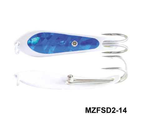 MAZUZEE - Fishing Spoon with Double Hooks  -  (Size: 2)
