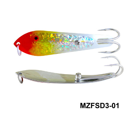 MAZUZEE - Fishing Spoon with Double Hooks  -  (Size: 3)