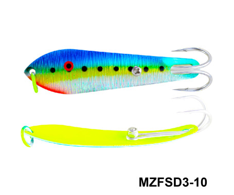 MAZUZEE - Fishing Spoon with Double Hooks  -  (Size: 3)