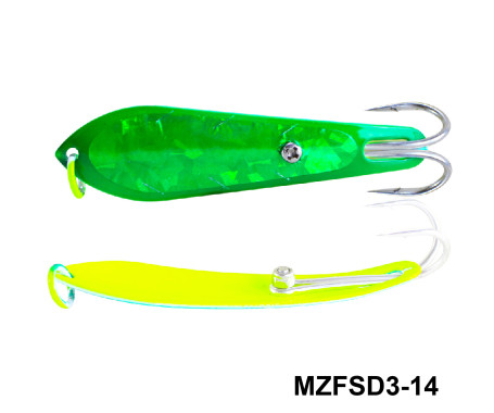 MAZUZEE - Fishing Spoon with Double Hooks  -  (Size: 3)