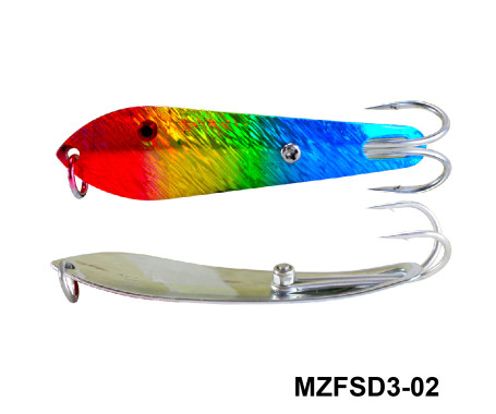 MAZUZEE - Fishing Spoon with Double Hooks  -  (Size: 3)