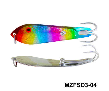 MAZUZEE - Fishing Spoon with Double Hooks  -  (Size: 3)