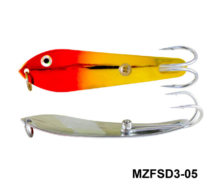 MAZUZEE - Fishing Spoon with Double Hooks  -  (Size: 3)