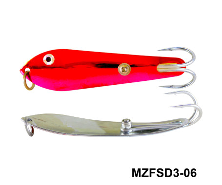 MAZUZEE - Fishing Spoon with Double Hooks  -  (Size: 3)