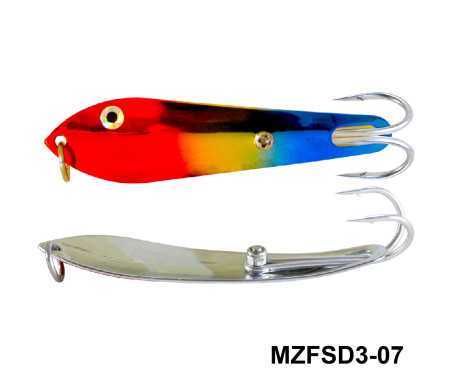 MAZUZEE - Fishing Spoon with Double Hooks  -  (Size: 3)