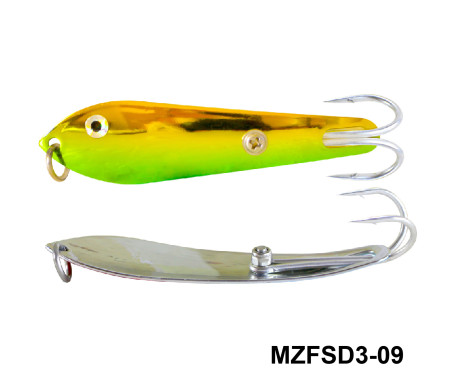 MAZUZEE - Fishing Spoon with Double Hooks  -  (Size: 3)