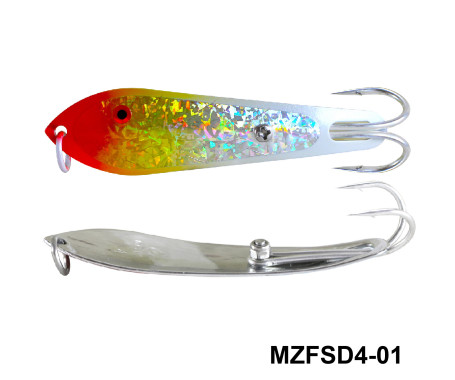 MAZUZEE - Fishing Spoon with Double Hooks  -  (Size: 4)
