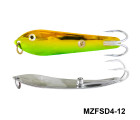 MAZUZEE - Fishing Spoon with Double Hooks  -  (Size: 4)