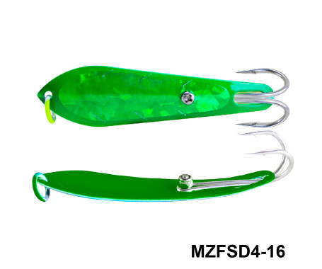 MAZUZEE - Fishing Spoon with Double Hooks  -  (Size: 4)