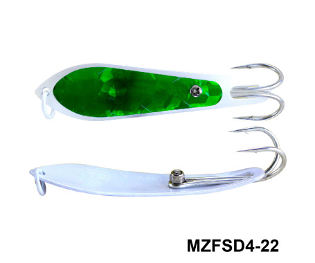 MAZUZEE - Fishing Spoon with Double Hooks  -  (Size: 4)
