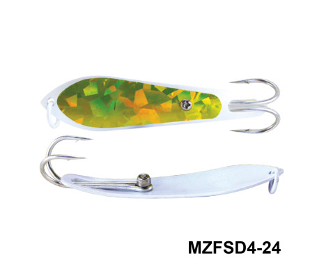 MAZUZEE - Fishing Spoon with Double Hooks  -  (Size: 4)