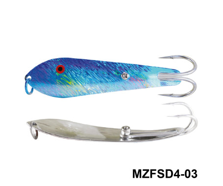MAZUZEE - Fishing Spoon with Double Hooks  -  (Size: 4)