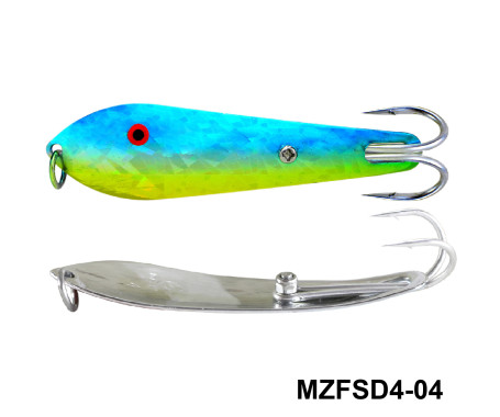 MAZUZEE - Fishing Spoon with Double Hooks  -  (Size: 4)