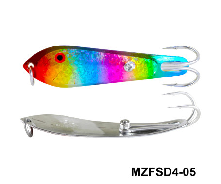 MAZUZEE - Fishing Spoon with Double Hooks  -  (Size: 4)