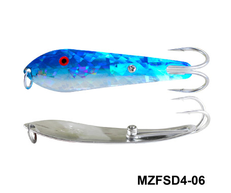 MAZUZEE - Fishing Spoon with Double Hooks  -  (Size: 4)