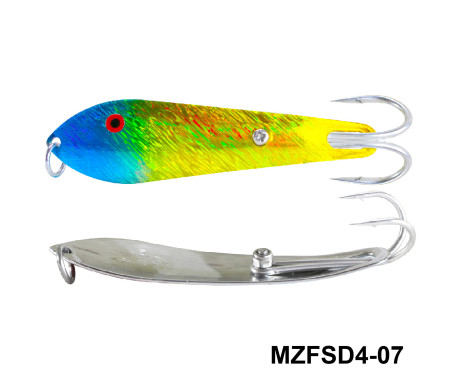 MAZUZEE - Fishing Spoon with Double Hooks  -  (Size: 4)