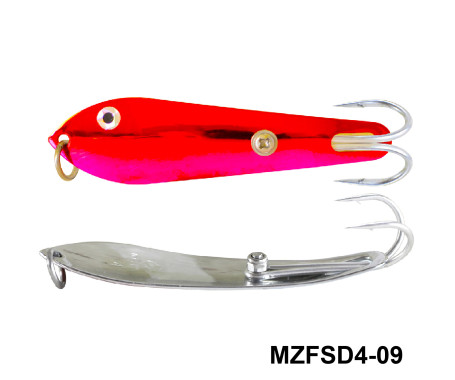MAZUZEE - Fishing Spoon with Double Hooks  -  (Size: 4)