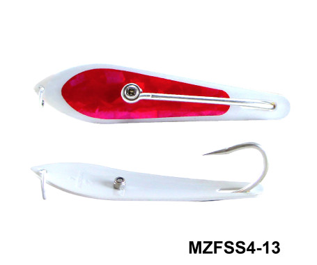 Fishing Spoon with Single Hooks   -   (Size: 4)