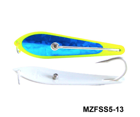 Fishing Spoon with Single Hooks   -   (Size: 5)