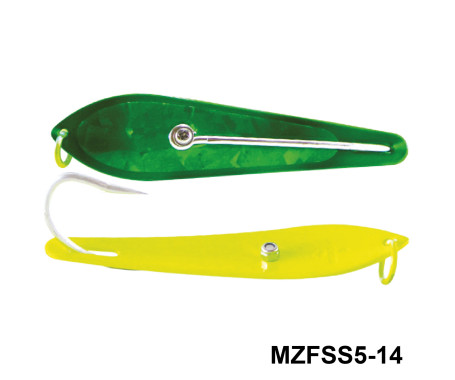 Fishing Spoon with Single Hooks   -   (Size: 5)
