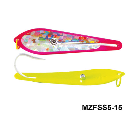 Fishing Spoon with Single Hooks   -   (Size: 5)