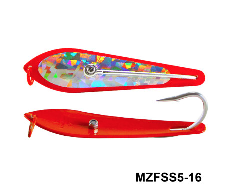 Fishing Spoon with Single Hooks   -   (Size: 5)